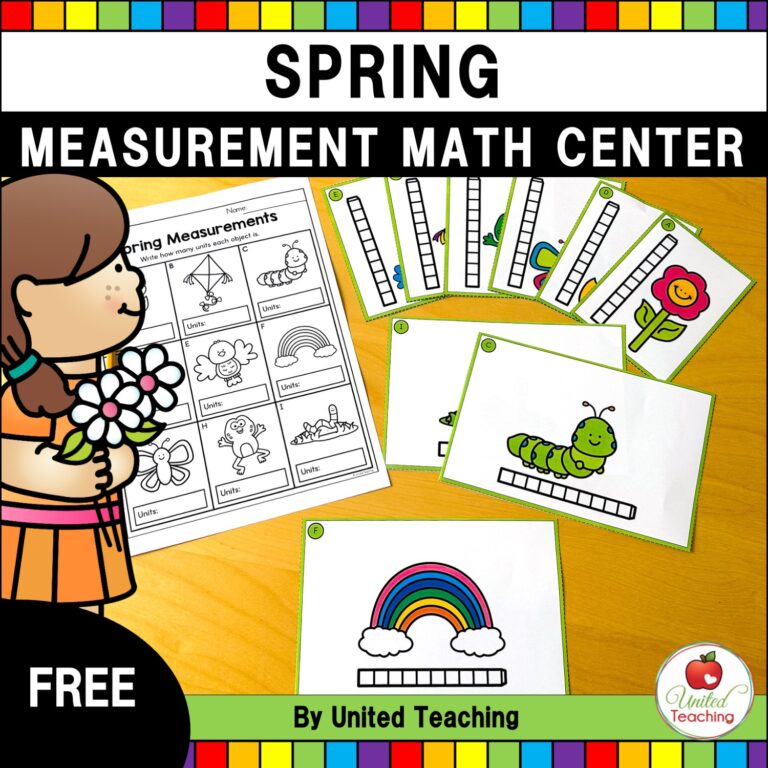 Spring Measurement Math Center Cover