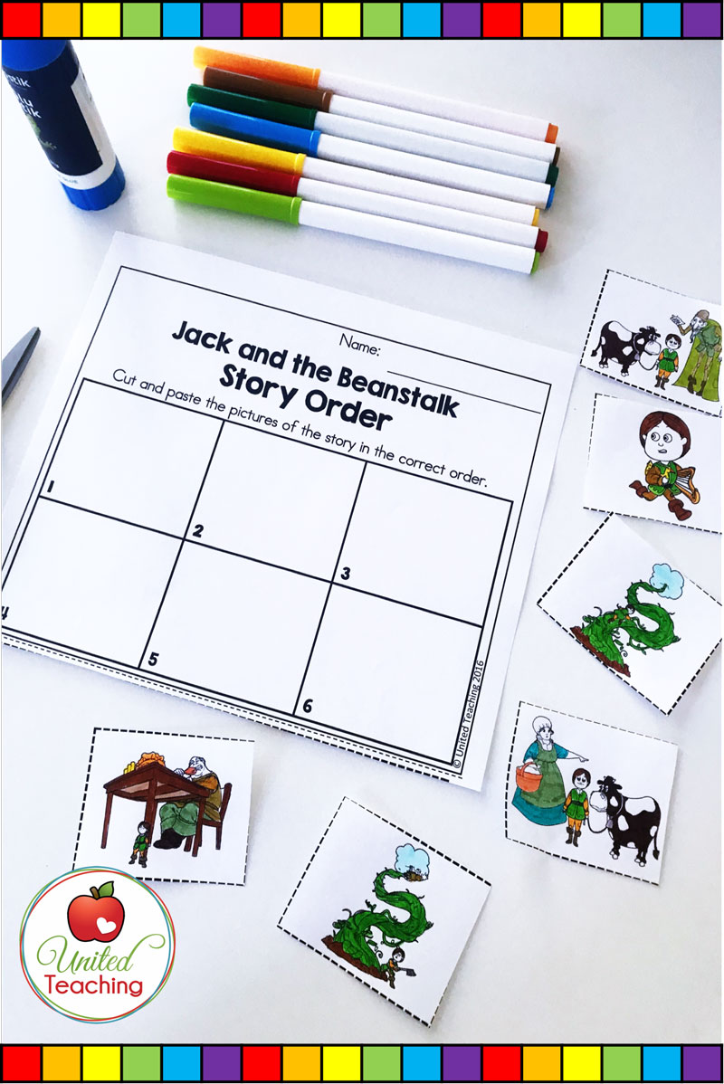 Jack and the Beanstalk Fairy Tale No Prep Activities - United Teaching