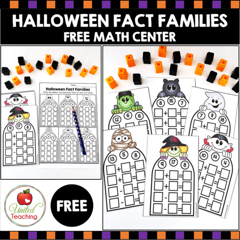 fact families project halloween