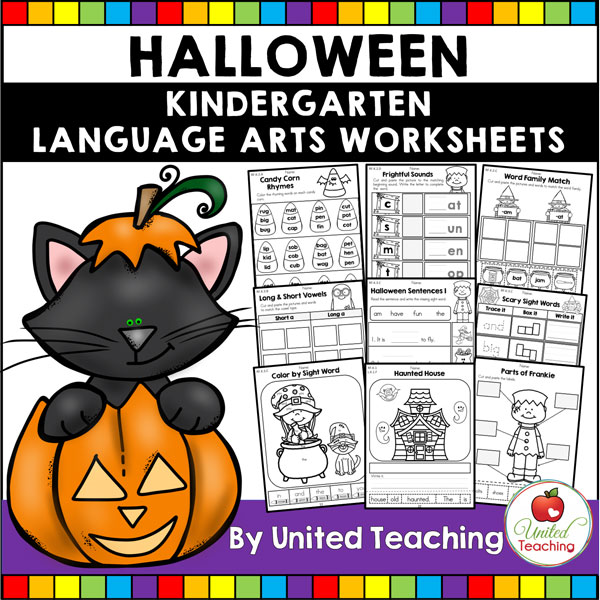 Halloween Literacy Activities (Kindergarten) Packet