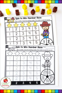 Math Spinner Games for Numbers 1-10 Part 1 - United Teaching