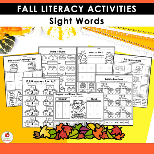 Fall Literacy Activities 1st Grade Packet - Image 10