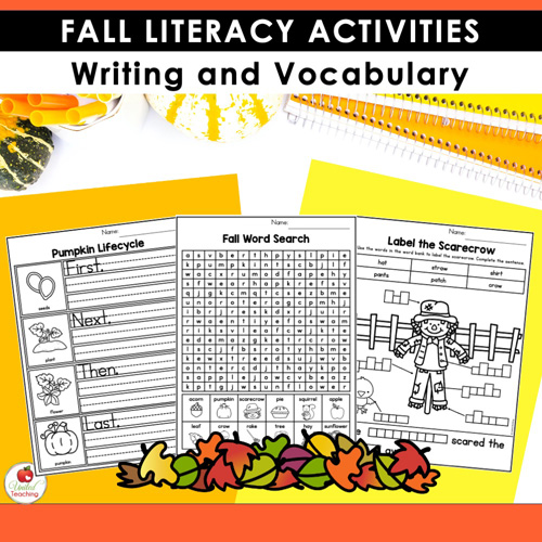 Fall Literacy Activities 1st Grade Packet - Image 12