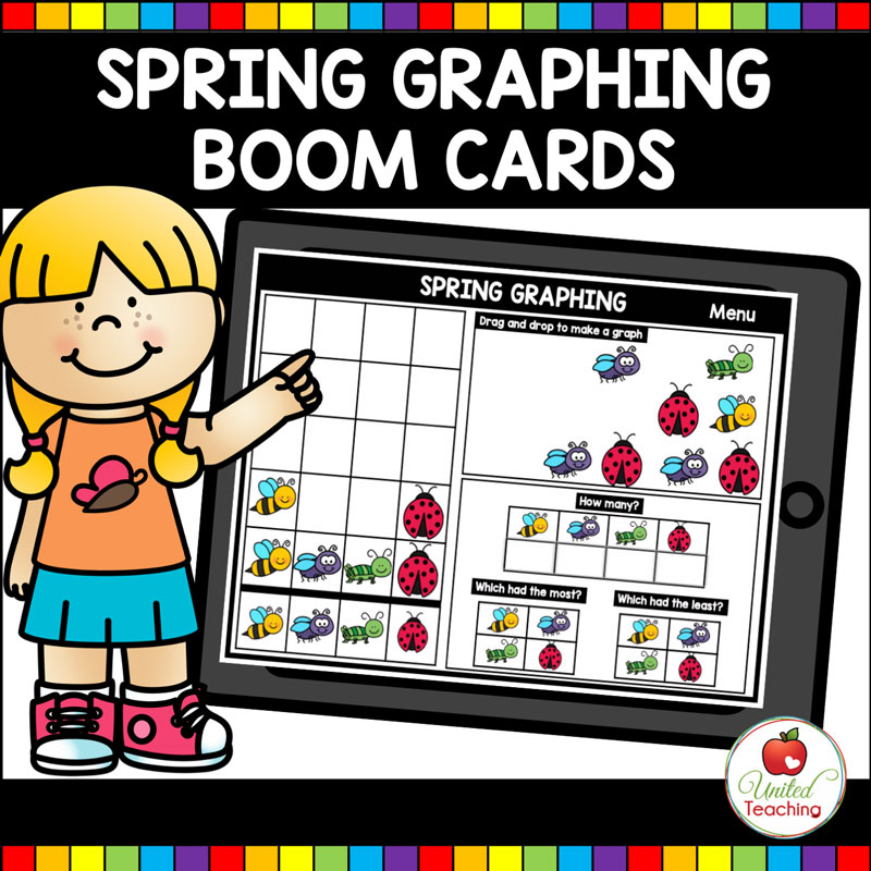 Spring Graphing Boom Cards 