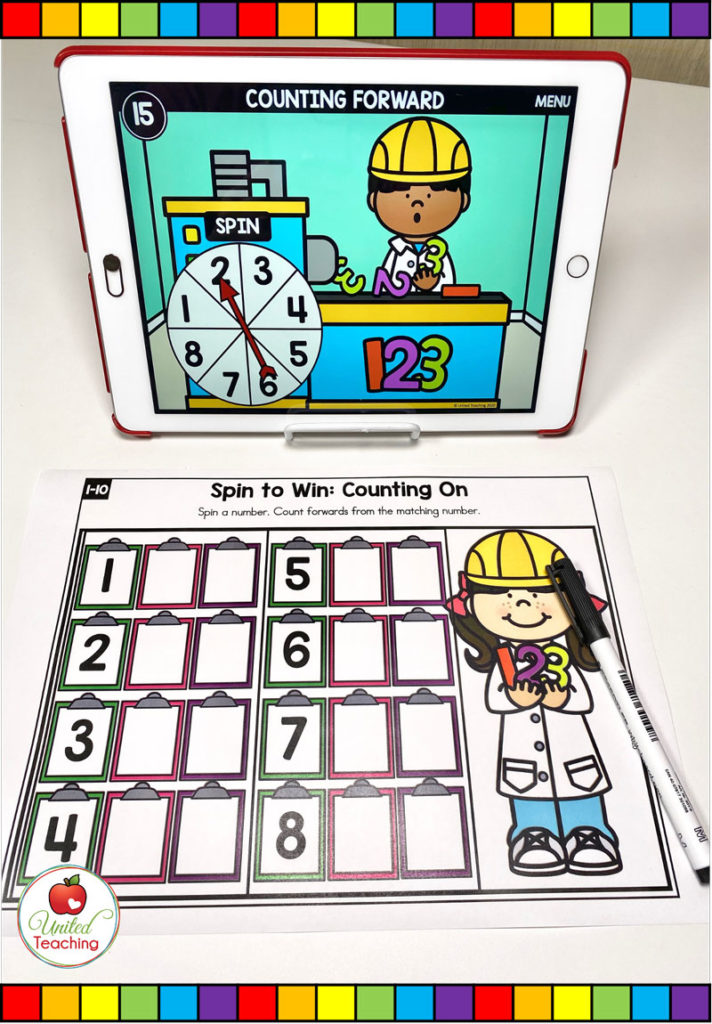 Counting On with Digital Spinner Activity