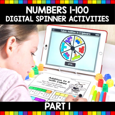 Numbers 1-100 Digital Spinner Activities