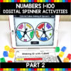 Numbers 1-100 Digital Spinner Math Activities Part 2 - United Teaching