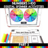 Numbers 1-100 Digital Spinner Math Activities Part 3 - United Teaching