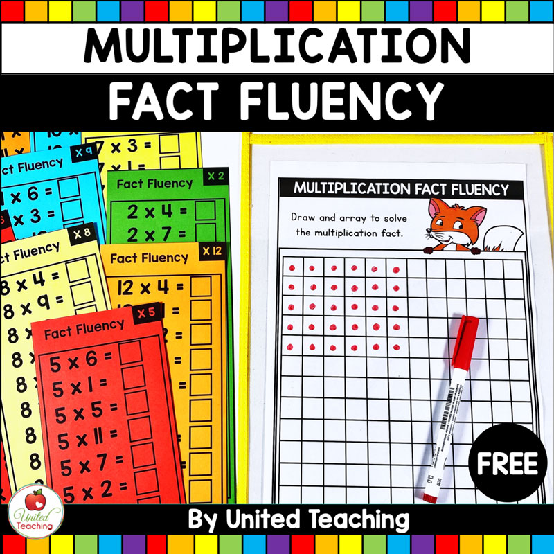 Multiplication Fact Fluency 4th Grade Worksheet