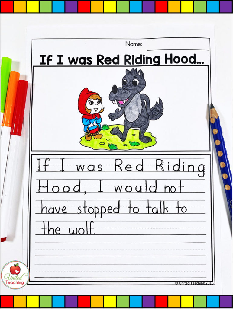 Red Riding Hood Writing Prompt Activity