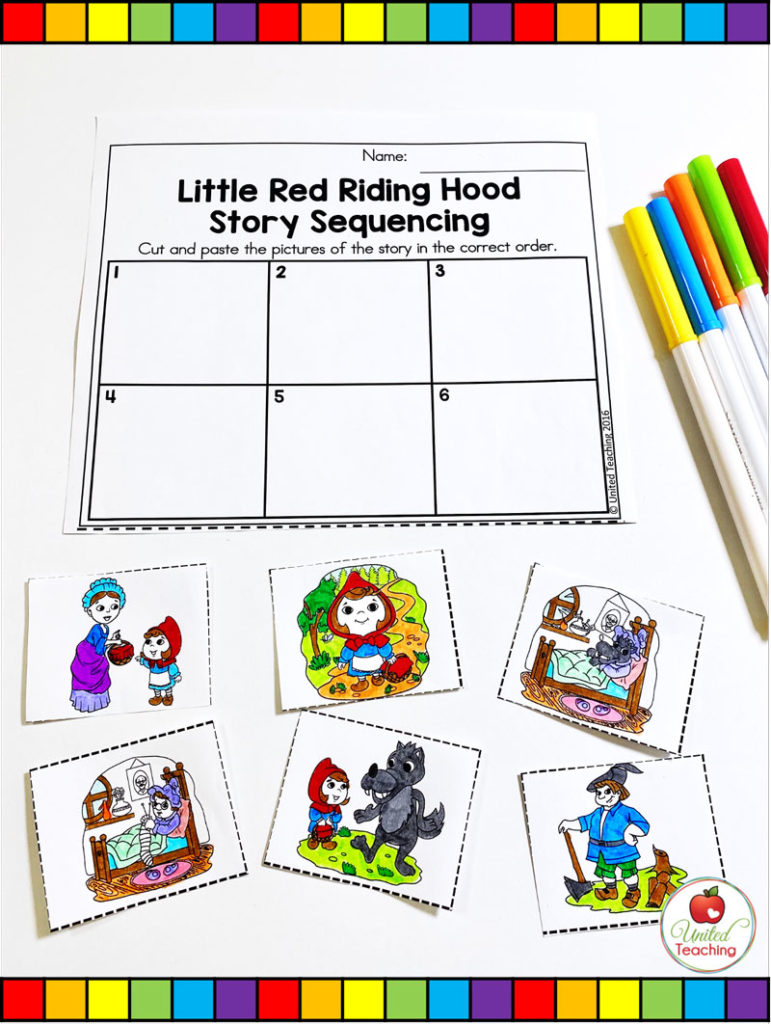 Red Riding Hood Story Sequencing Activity