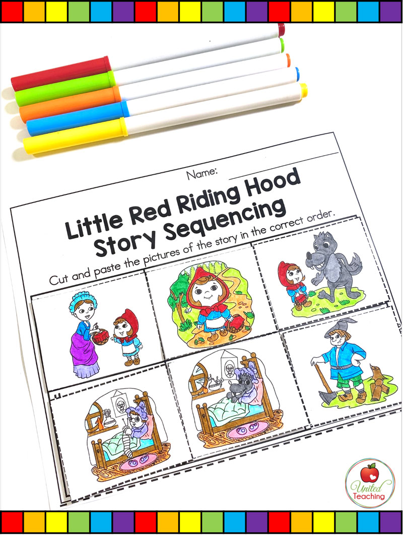 Red Riding Hood No Prep Fairy Tale Activities United Teaching