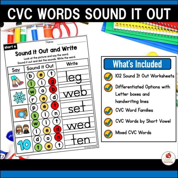 CVC Words Sound It Out Packet - Image 2