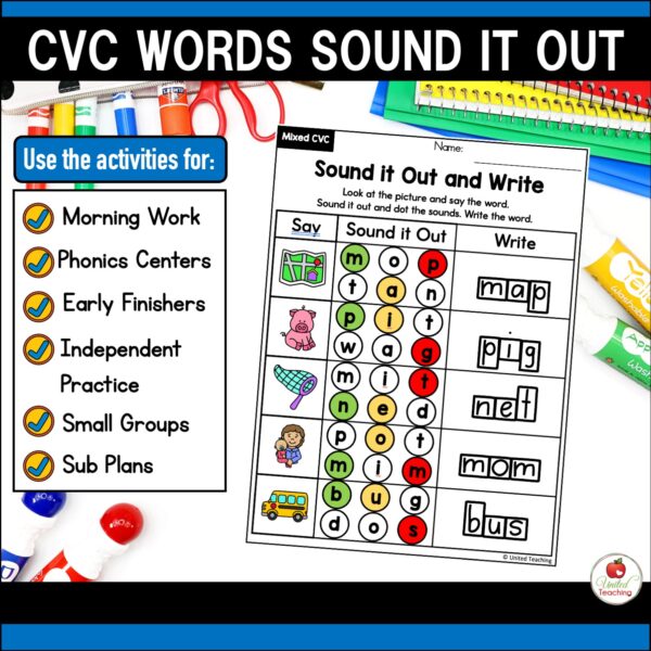 CVC Words Sound It Out Packet - Image 3