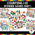 Math Spinner Games for Numbers 1-10 Part 1 - United Teaching