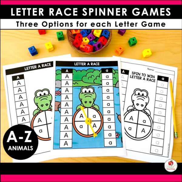 Alphabet Animal Letter Race Spinner Games - Image 3