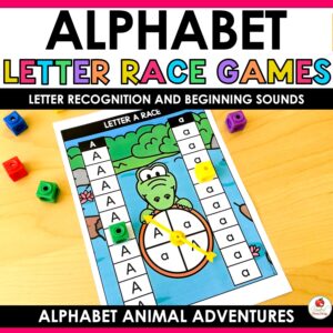 Alphabe Animals Letter Race Spinner Games