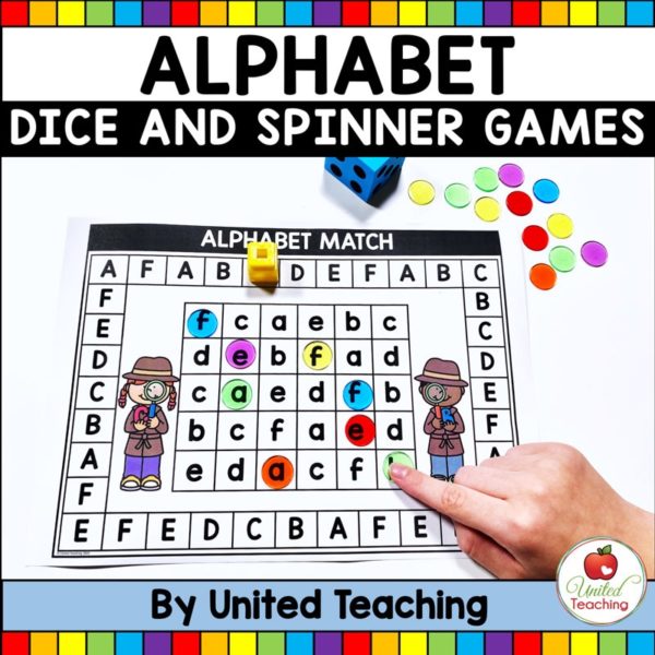 Alphabet Dice and Spinner Games