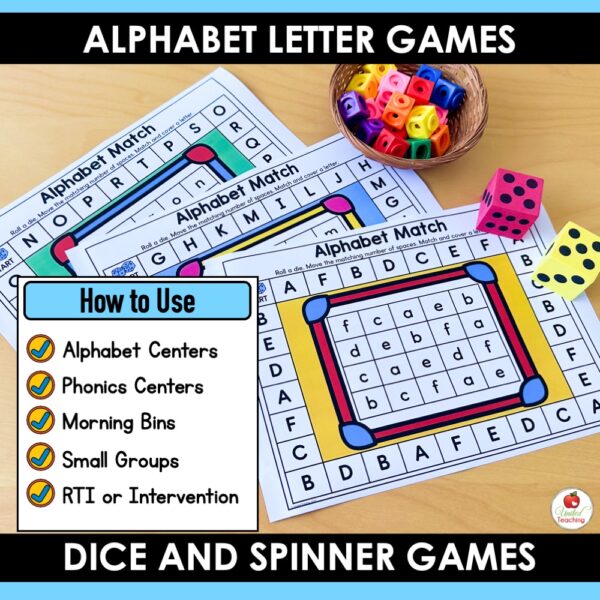 Alphabet Dice and Spinner Games - Image 3