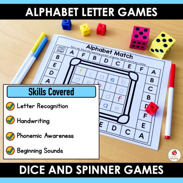 Alphabet Dice and Spinner Games - Image 4