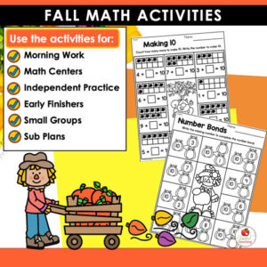 Fall Math Activities Kindergarten Packet - United Teaching