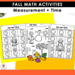 Fall Math Activities Kindergarten Packet - United Teaching