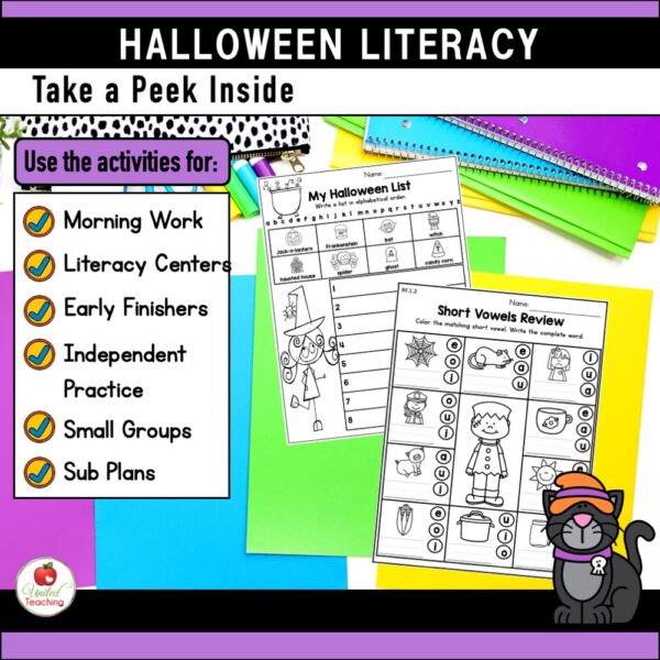 Halloween Literacy Activities for 1st Grade - Image 4