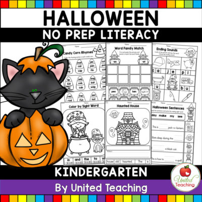 Halloween Literacy Activities (Kindergarten) - United Teaching