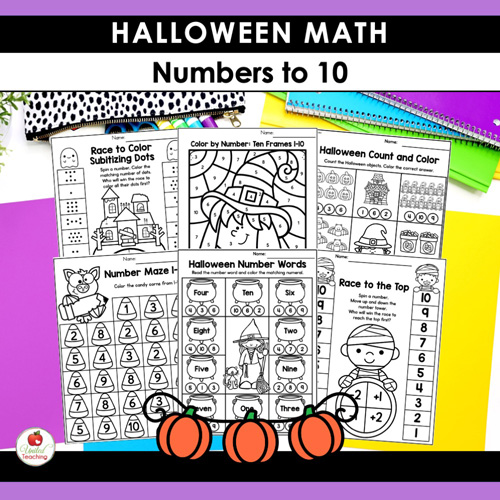 Halloween Math Activities Kindergarten Packet - Image 4