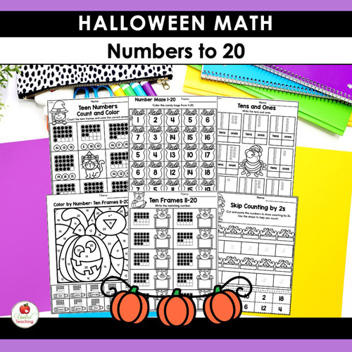 Halloween Math Activities Kindergarten Packet - Image 5