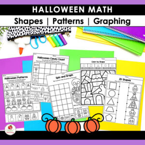Halloween Math Activities Kindergarten Packet - United Teaching