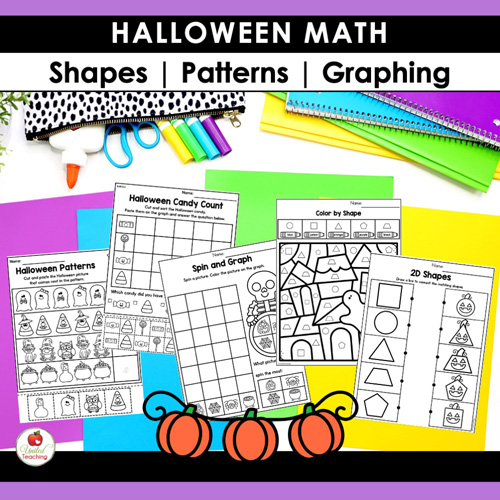 Halloween Math Activities Kindergarten Packet - Image 8