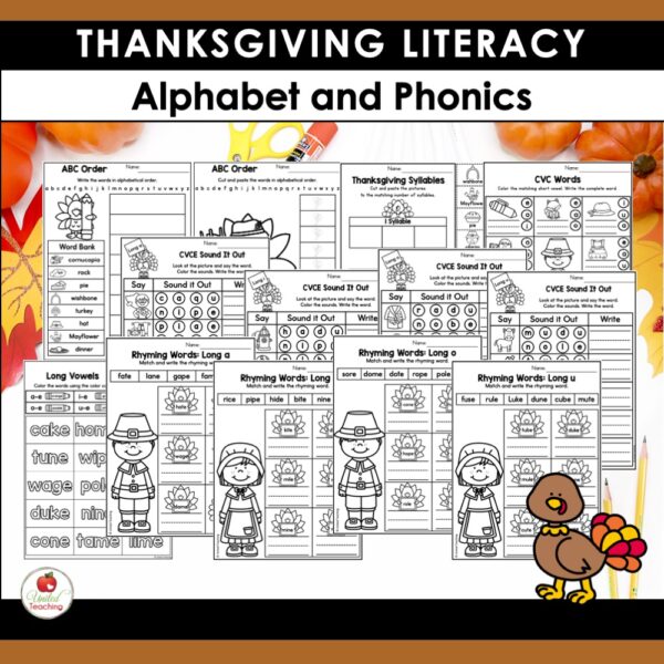 Thanksgiving Math and Literacy Activities 1st Grade Bundle - Image 5