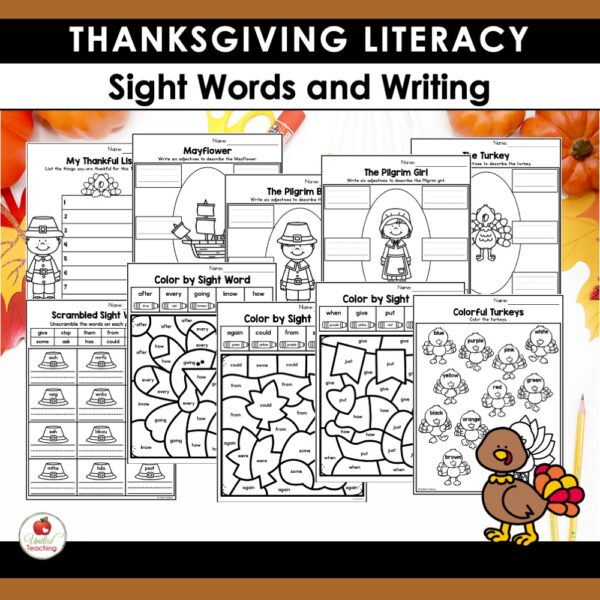 Thanksgiving Math and Literacy Activities 1st Grade Bundle - Image 8