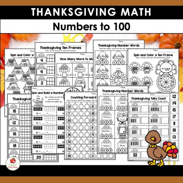 Thanksgiving Math Activities for 1st Grade - Image 4