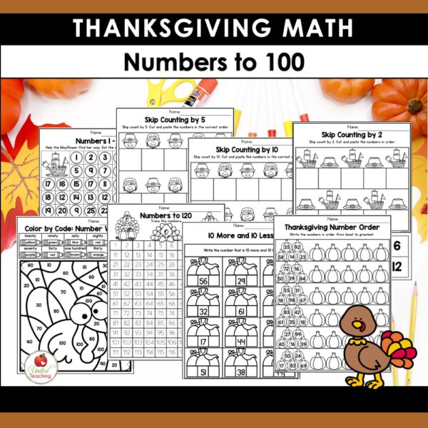 Thanksgiving Math Activities for 1st Grade - Image 5