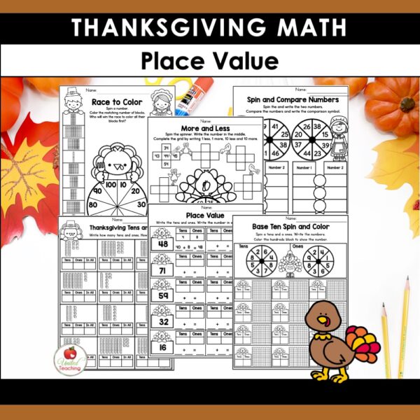 Thanksgiving Math Activities for 1st Grade - Image 6