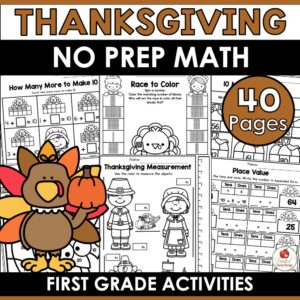 Thanksgiving Math Activities for 1st Grade