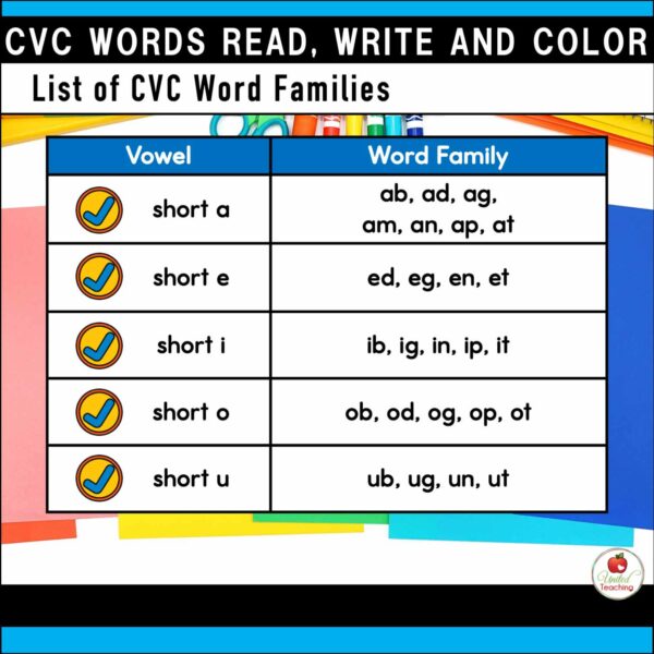 CVC Words Read Write and Color - Image 5