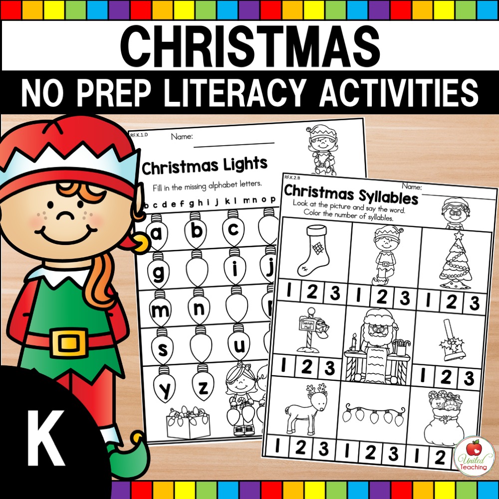 Christmas-Literacy-Activities-K-Cover