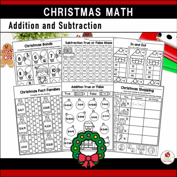 Christmas Math and Literacy Activities 1st Grade Bundle - Image 8