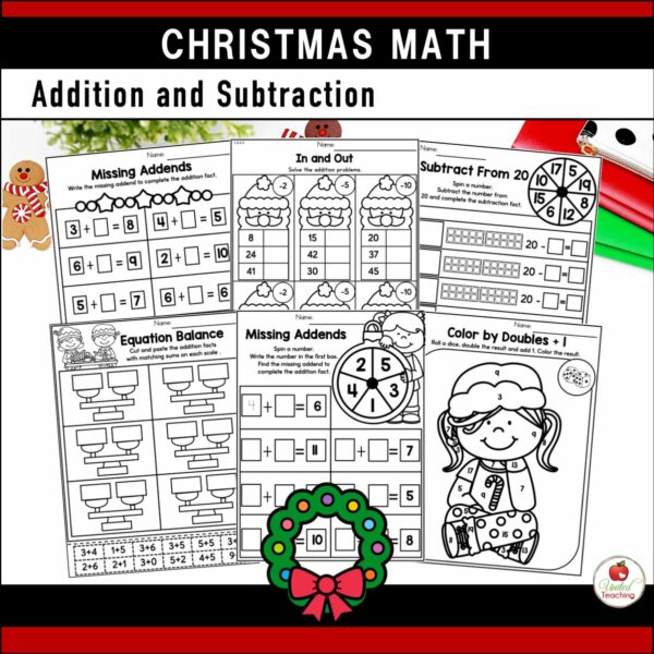 Christmas Math and Literacy Activities 1st Grade Bundle - Image 9