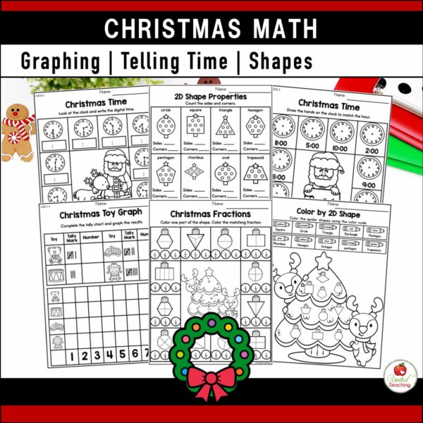 Christmas Math and Literacy Activities 1st Grade Bundle - Image 10