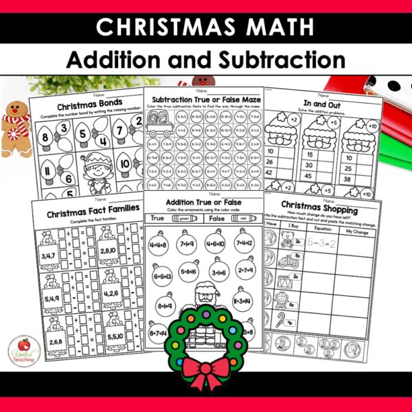 Christmas Math and Literacy Activities 1st Grade Bundle - Image 8