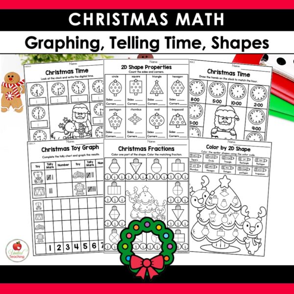 Christmas Math and Literacy Activities 1st Grade Bundle - Image 10