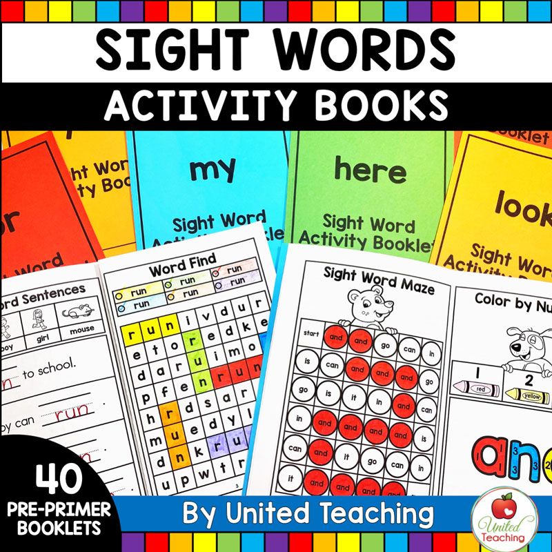 Sight Words Activity Books