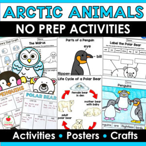 Arctic and Polar Animals No Prep Activities