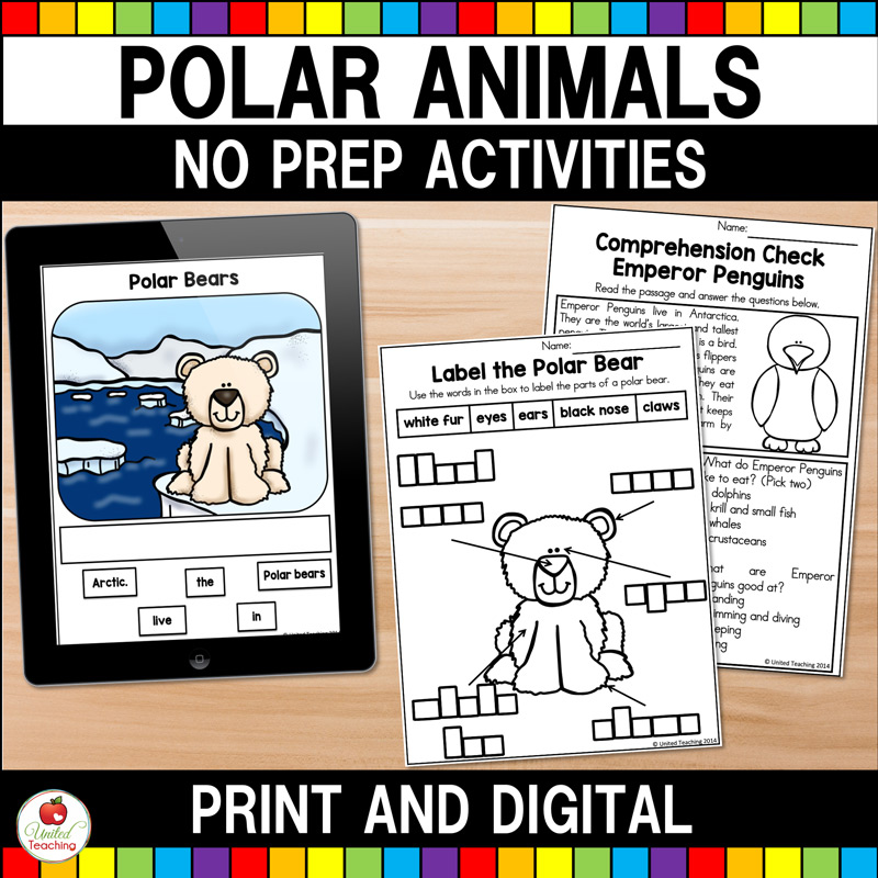 Polar-Animals-No-Prep-Activities