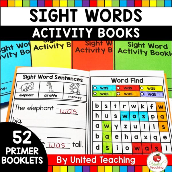 Sight Word Activity Books