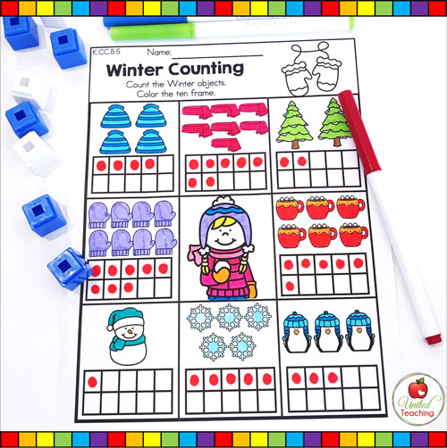 Winter Counting to 10 Activity